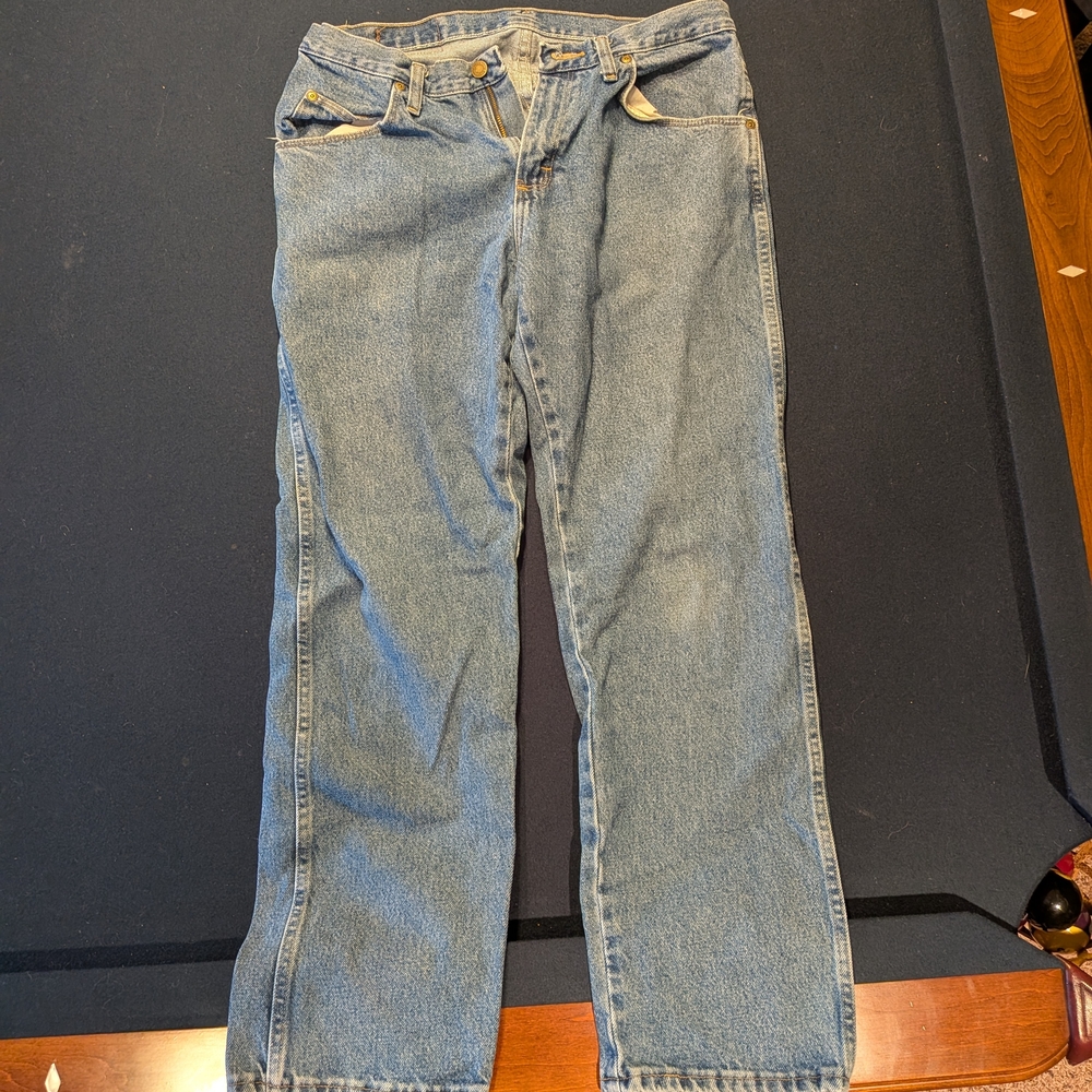 Wrangler Men's Straight Leg Blue Jeans